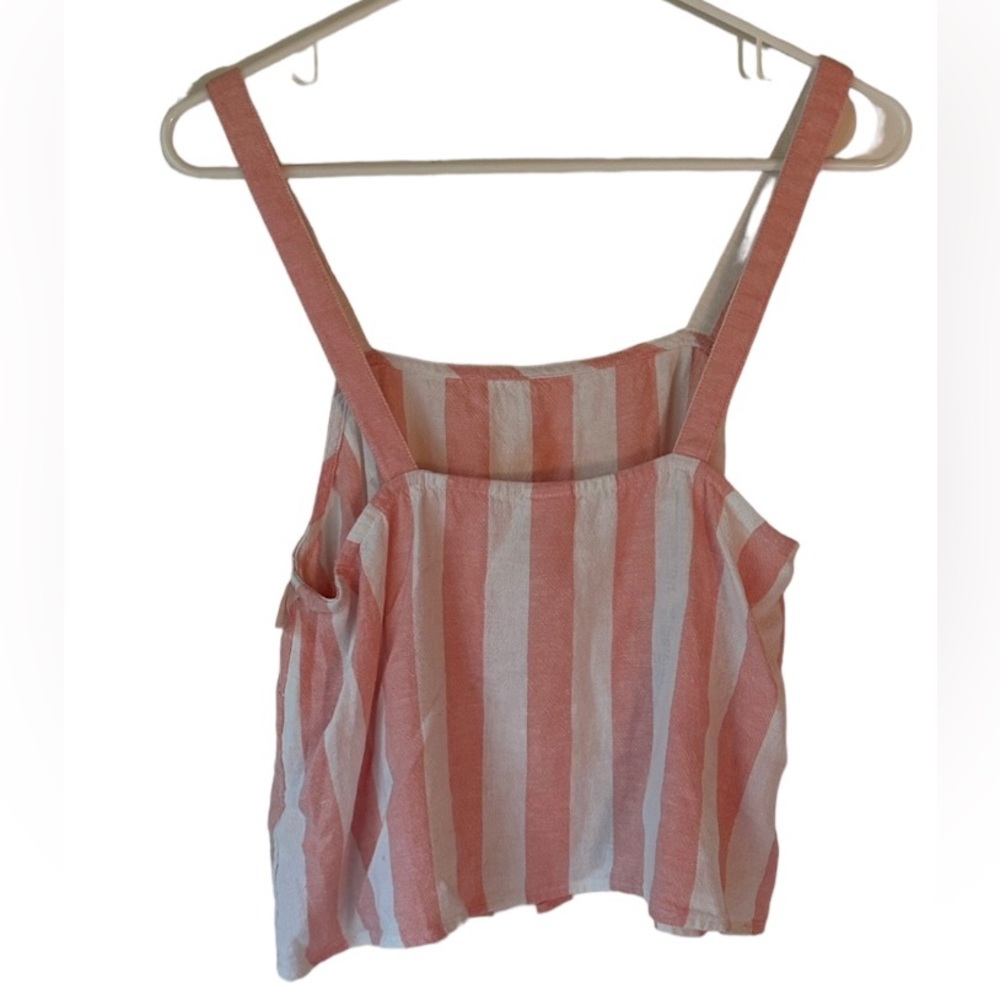 Abound Juniors Sleeveless Striped Camisole Top Size S Pink and White NWT Juniors